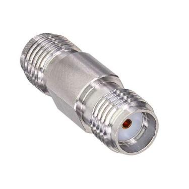 Imagem de Kaunosta Plugue SMA fêmea para SMA fêmea conector coaxial RF barril SMA para antena WiFi, dispositivos LAN sem fio, rádio amador, cabo de extensão, 1 peça