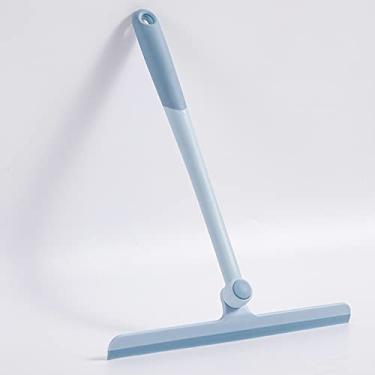 Imagem de Ulfanit Rodo flexível – Azul giratório silicone portas de chuveiro rodo limpador de vidro de janela para casa, banheiro, limpeza de para-brisas de carro pequeno rodo ferramenta de limpeza multiuso
