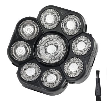 Imagem de Cabeças de reposição para barbeador elétrico masculino Auruveby 9 Blades