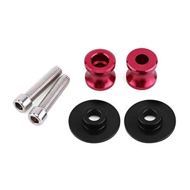 Imagem de Motocicleta Cnc Alumínio Swing Braço Sliders Bobinas 10mm, Instalação Fácil, Vermelho (6mm vermelho)