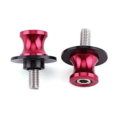 Imagem de Motocicleta Cnc Alumínio Swing Braço Sliders Bobinas 10mm, Instalação Fácil, Vermelho (8mm vermelho)