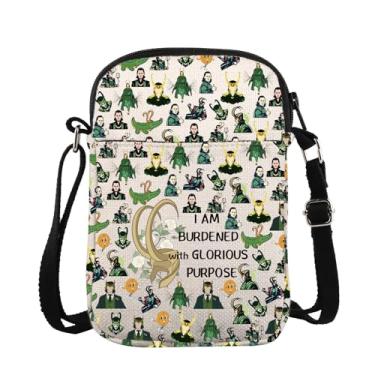 Imagem de ZJXHPO Bolsa transversal inspirada no programa de TV I Am Burdened with Glorious Purpose Messenger Bag Hero Helmet Gift, Cb sobrecarregado