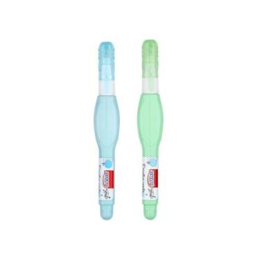 Imagem de Caneta Corretiva Mini 4 ml (Unidade ou Kit) - BRW, AZUL + VERDE