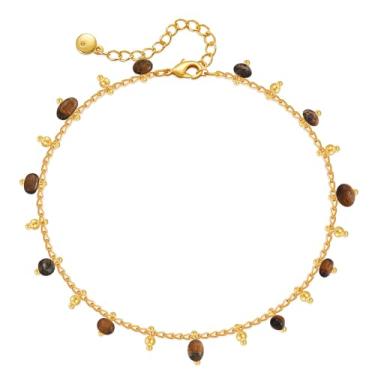 Imagem de Yumikoo Tornozeleira feminina banhada a ouro 18 k, middle, Ouro amarelo, Sem Pedra Preciosa