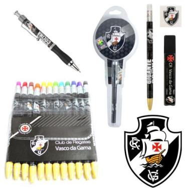 Imagem de Kit Papelaria Fofa Vasco Da Gama Presente Criativo Material Escolar - 