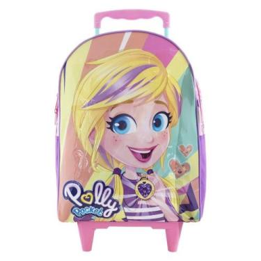 Imagem de Mochila Rodinhas Infantil Xeryus Polly Pocket Feminina