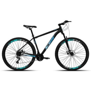 Imagem de Bicicleta Aro 29 KSW XLT100 18V 3X6 Freios a Disco, Preto, Azul, 17