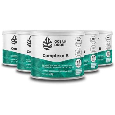 Imagem de Kit 5 Complexo B Ocean Drop Vegano 60 Cápsulas