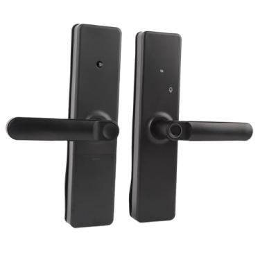 Imagem de Trava da Porta de Impressão Digital, Bloqueio de Entrada Sem Chave de Porta Inteligente Com Alça para Quarto de Hotel de Apartamento, Cartões IC Chaves App Controle Remoto Senha