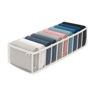 Imagem de Organizador de Gaveta para Calcinhas Roupas Íntimas 13x35x8,5cm com 10 Divisórias Cuecas Meias Fraldas Guarda Roupa (10)