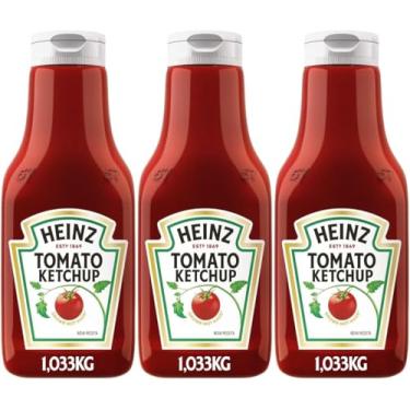 Imagem de Kit 3 Ketchup Heinz Tradicional 1,033KG GRANDE GIGANTE ORIGINAL