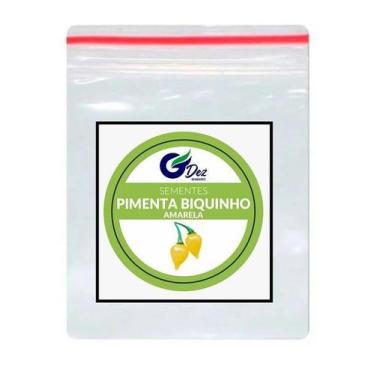 Imagem de Sementes De Pimenta Biquinho Amarela 100 unidades - GDEZ