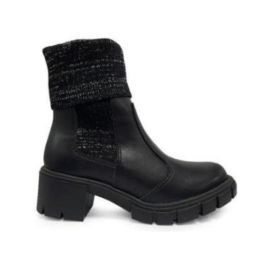 Imagem de Bota Coturno Moleca Tratorada Salto Médio 5338 101 33/40-Feminino