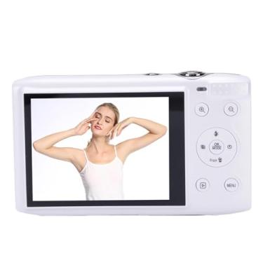 Imagem de GOWENIC Câmera Digital de 5k 72MP para Fotografia 16x Câmera de Vlog de Zoom óptico Com Zoom Com Tela Flash de Foco Automático de 2,8 Polegadas para Foco Automático para Viagem Ao Ar (Branco)