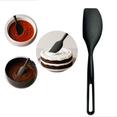 Imagem de Espatula Pao Duro Silicone 32cm All Black Resistente Moderno Pratico U
