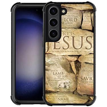 Imagem de Goodsprout Capa compatível com Samsung Galaxy S23, fé cristã Jesus design incrível padrão à prova de choque anti-arranhões capa traseira rígida PC para Samsung Galaxy S23 Case