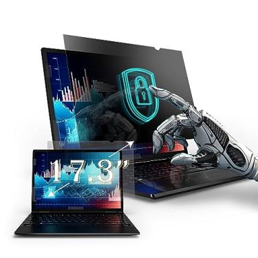 Imagem de Filtro de tela de privacidade para laptop de 17,3 polegadas, tamanho do protetor de tela é de 38,4 cm de largura x 21,6 cm de altura