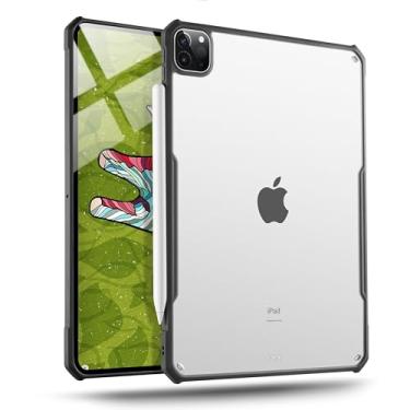 Imagem de TineeOwl Capa para iPad Pro de 12,9 polegadas 2022, 2021, 2020, 2018 (6ª, 5ª, 4ª e 3ª geração) ultrafina fosca transparente, suporta carregamento sem fio Apple Pencil, absorve choque (parte traseira