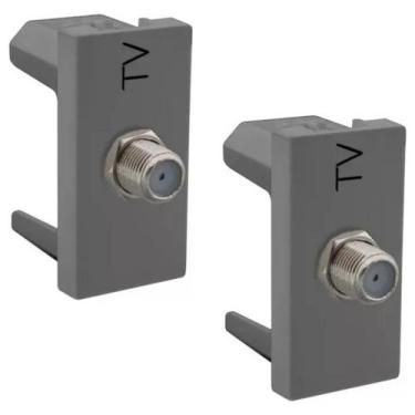 Imagem de Kit 2 Tomada Antena Tv Legrand Pial Plus+ 635030 Bege