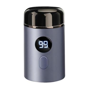 Imagem de FashionCha Mini Barbeador Masculino para Viagem, Barbear Suave E Indolor, Barbeador Portátil, Aparador de Barba Facial para Escritório, Cuidados Faciais E Viagem, Azul