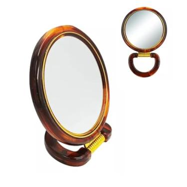 Imagem de 10 Espelhos Dobrável De Mesa Dupla Face C/Zoom Maquiagem