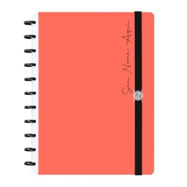 Imagem de Caderno de Disco Inteligente Personalizado Iscool G Solid Fluor Laranja