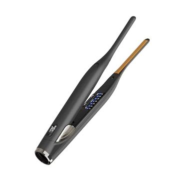 Imagem de GLAMPALM Alisador de cabelo 0,8 cm lápis de cerâmica plana com Vita C, ferramenta profissional número 1 da Coreia para cabelos curtos, tensão dupla, 7 ajustes de calor (150°-450°), aquecimento rápido