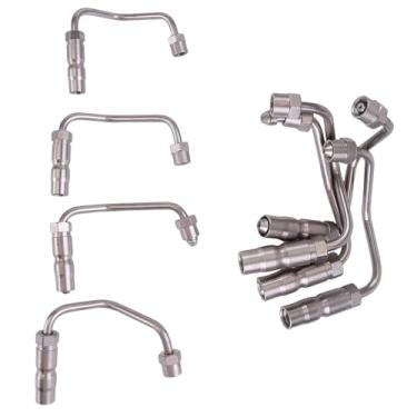 Imagem de 8 peças de linha de injetor de combustível para Sierra Silverado 2500 HD 3500 2001-2004 6,6L Duramax linhas de trilho injetor de combustível para C4500 Topkick LB7 linhas de injetor de combustível aço