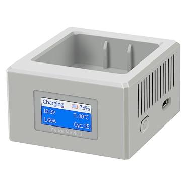 Imagem de Carregador de bateria digital para DJI Mavic 3 Pro, hub de carregamento USB único com visor LCD colorido para bateria Mavic 3 Pro