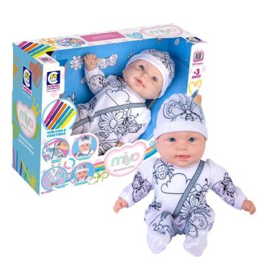 Imagem de Boneca Miyo Minha Pequena Artista Cotiplás Com Canetinhas