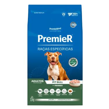 Imagem de Ração Premier Raças Específicas Pitbull Cães Adultos Frango 12kg