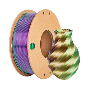 Imagem de Filamento De Impressora 3D Multicolorido Dual/Tri Color 1.75mm PLA Bri