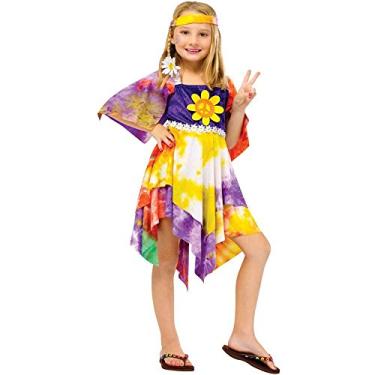 Imagem de Fantasia infantil hippie Daisy - Médio