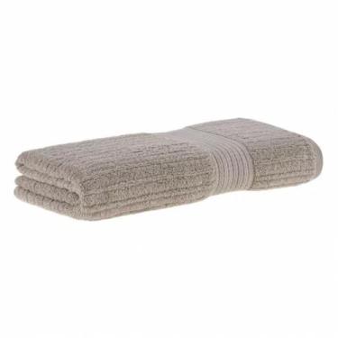 Imagem de Toalha de banho fio penteado canelado - 70 x 140 - bege 1578 - buddeme