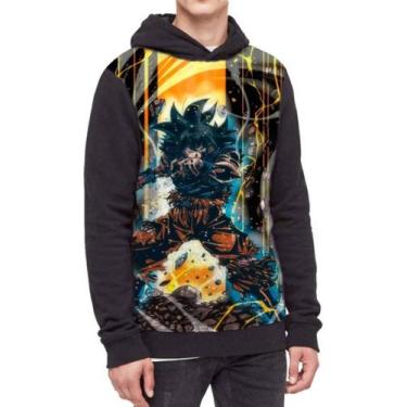 Imagem de Moletom Com Capuz Goku Dragon Ball Ref:760 - smoke, Preto, GG