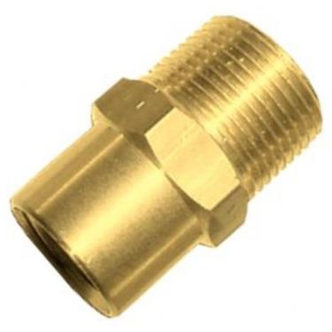 Imagem de Adaptador de Redução Luva Lubefer 1/8 Fêmea x 1/8 Rosca Macho Aço