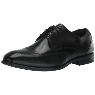 Imagem de STACY ADAMS Sapato Oxford Brayden Wingtip masculino com cadarço, Preto, 8 Wide