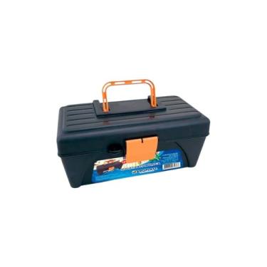 Imagem de Caixa de Ferramentas Econômica Maleta Organizadora Reforçada Com Alça, Divisória e Travas