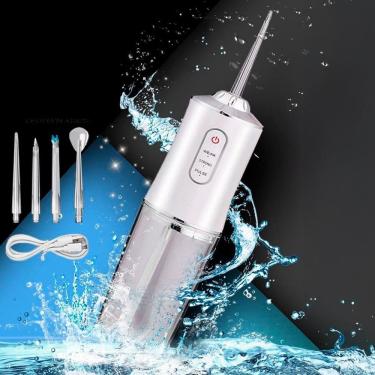 Imagem de Higienizador Bucal Com Jato Potente E 4 Bicos Limpeza Dental