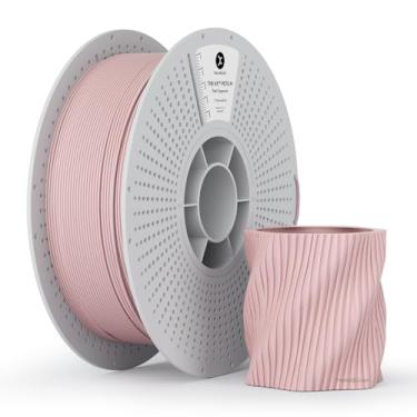 Imagem de kexcelled Filamento PETG fosco 1,75 mm, superfície fosca de filamento de impressora 3D Dogwood rosa pálido, precisão dimensional +/- 0,03 mm, carretel de papelão de 1 kg (1 kg) serve para a maioria