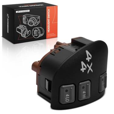 Imagem de A-Premium Interruptor de farol adequado para Chevrolet Blazer 1999-2005 GMC Sonoma 1998-2004 Oldsmobile Bravada 1999-2001 Chevrolet S10 Pickup GMC Jimmy, com faróis de neblina