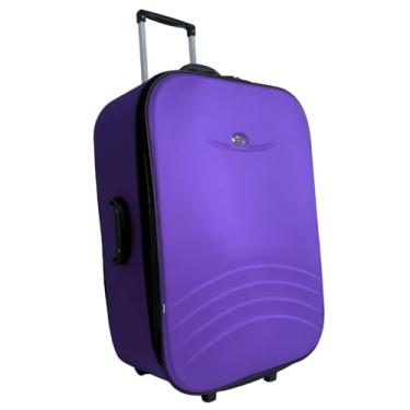 Imagem de Mala de Viagem 28Kg com zíper Expansor Forrada e Resistente (Roxo)