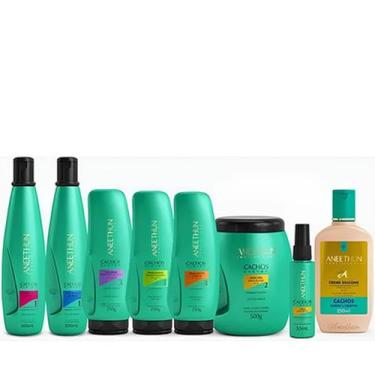 Imagem de Kit Cachos System Aneethun 8 passos Definição Nutrição Compl