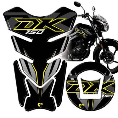 Imagem de Protetor De Tanque Adesivo Moto Haojue Dk 150 Preto Cor Preto