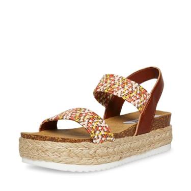 Imagem de Steve Madden Sandália feminina Jaklin, Marrom multi, 40