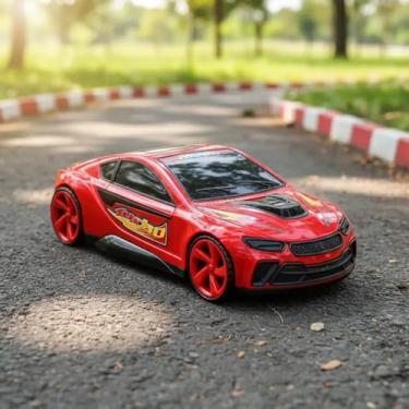 Imagem de Brinquedo Carrinho De Corrida Com Rodas Esportivas BS Turbo - Bs Toys (Vermelho)