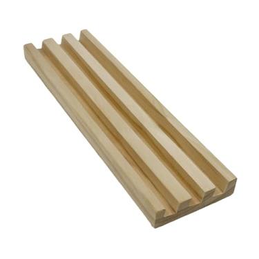 Imagem de Esquirla Suporte para Bandeja de Dominó DIY, Organizador, Educativo, Decorativo, Expositor de Mesa para Obras de Arte e Presentes, Suporte de Dominó de Madeira, Sulco Positivo