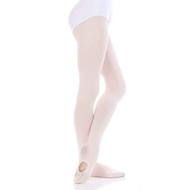 Imagem de Danzcue Meia-calça conversível elástica Ultrasoft, Ballet Pink, MC(Big Girl 6-10 Year)
