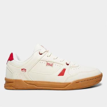 Imagem de Tênis Everlast New York 3 Masculino, Bege, Vermelho, 42