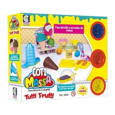 Imagem de Brinquedo Massinha de Modelar Sorveteria Cheiro Tutti Frutti - COTIPLA